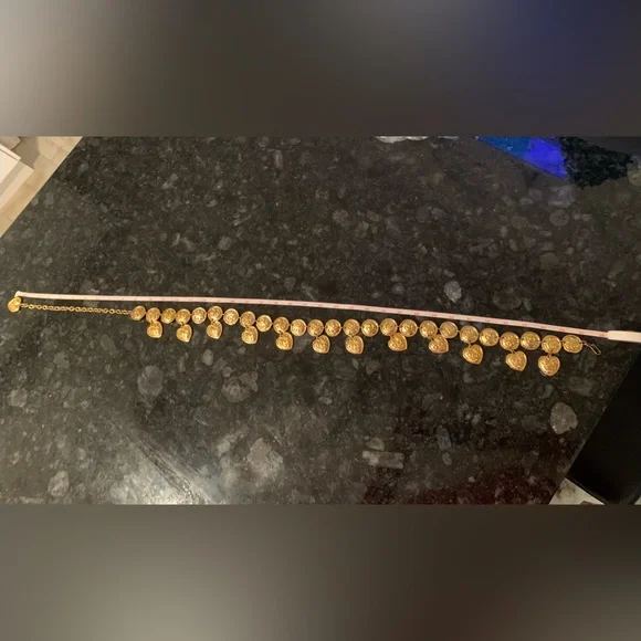 🎉HP🎉 Vintage EDOUARD RAMBAUD PARIS  Heart/Disc gold Belt - Picture 5 of 15